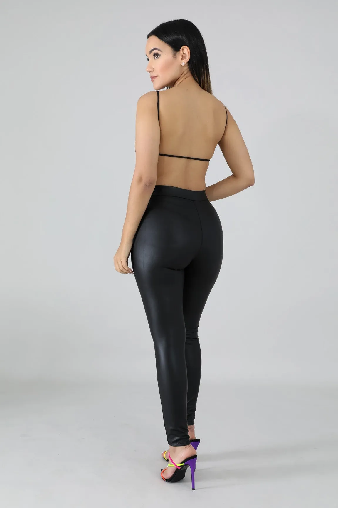 Biker Leatherette Pant