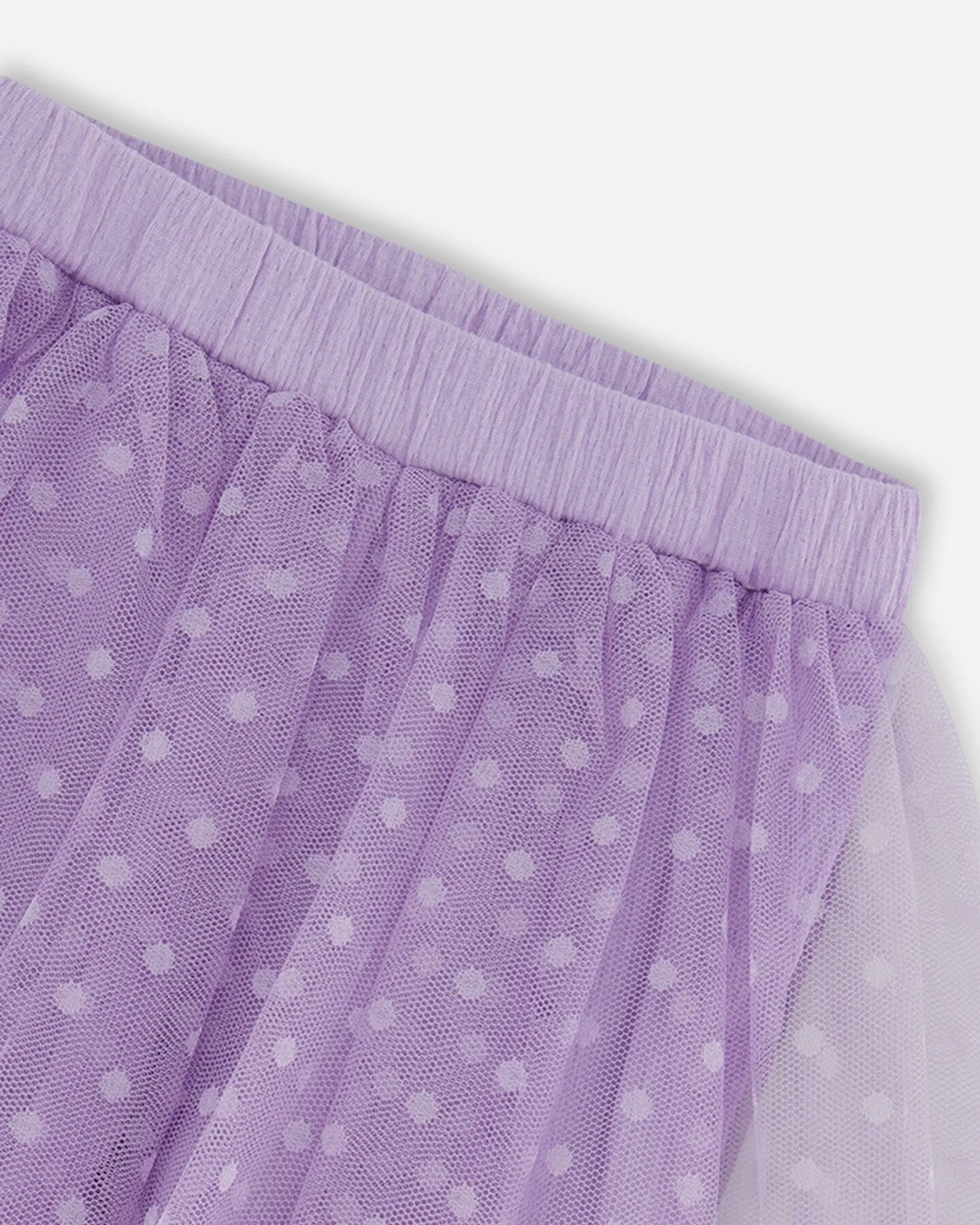 Biker Short With Mesh Skirt Lilac