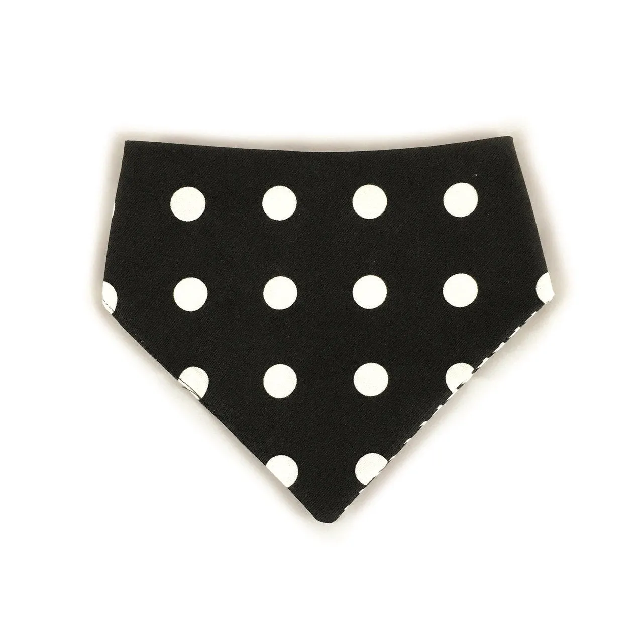 Black Houndstooth Reversible Dog Bandana