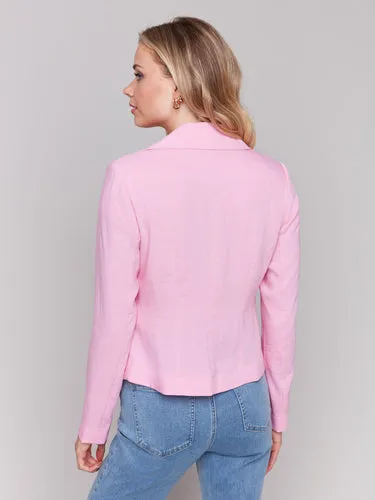 Crinkle Rayon Biker Jacket