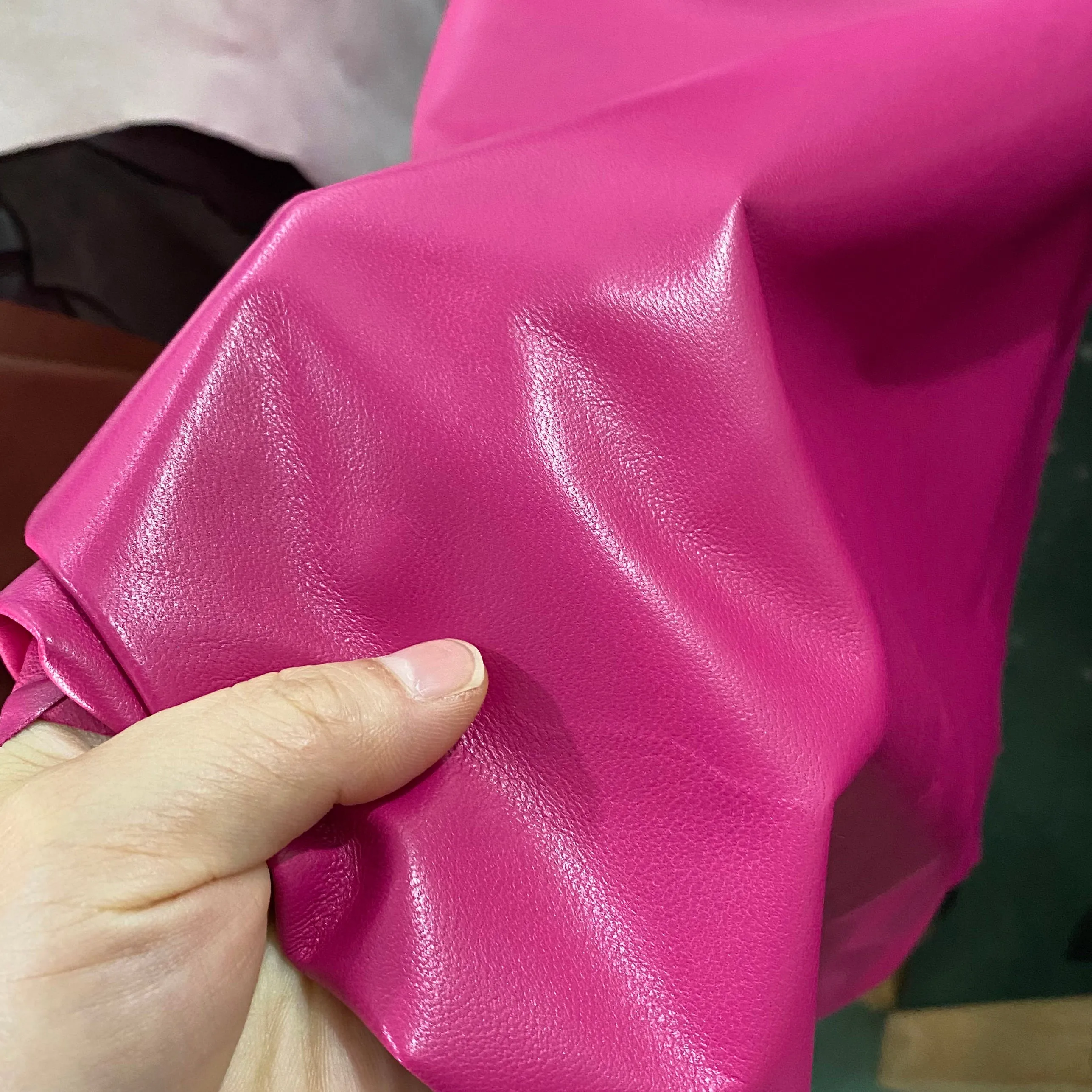 Fox Fur Sleeve Leather Biker Jacket