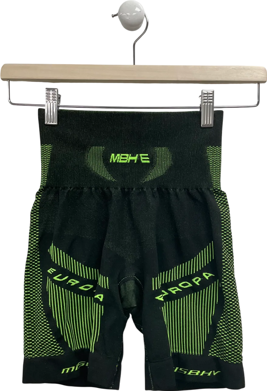 MISBHV Green Split Biker Shorts UK XS/S
