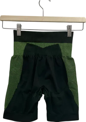 MISBHV Green Split Biker Shorts UK XS/S