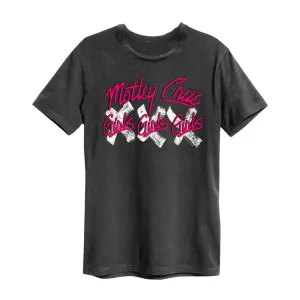 Mtley Cre T-Shirt - Girls Girls Girls, Charcoal