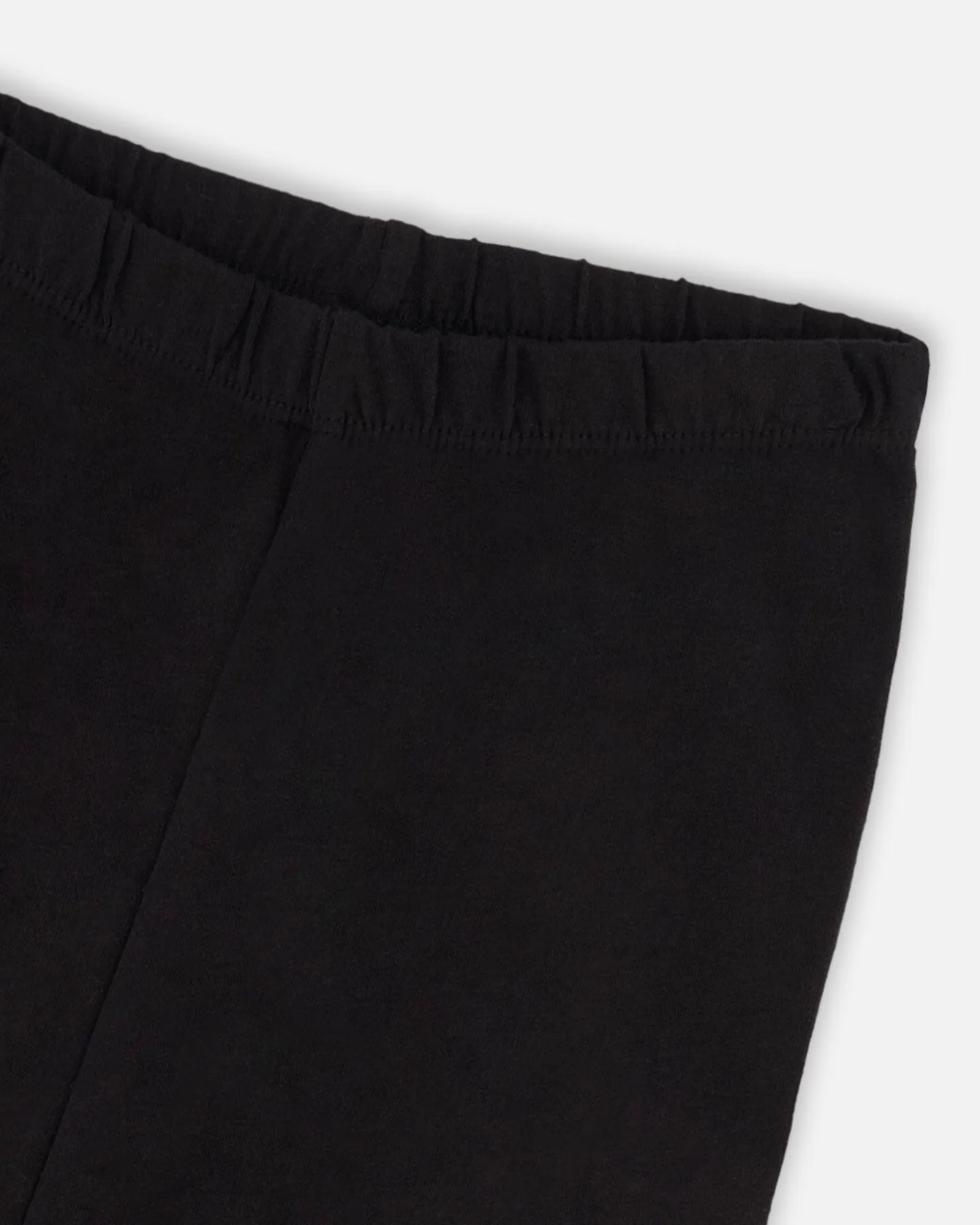 Organic Cotton Biker Short Legging Black