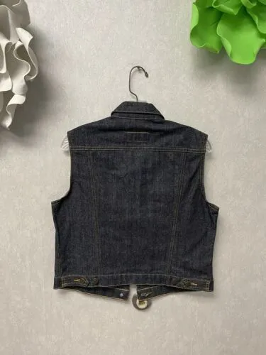 RALPH LAUREN  Denim Vest Size Large Wash Denim