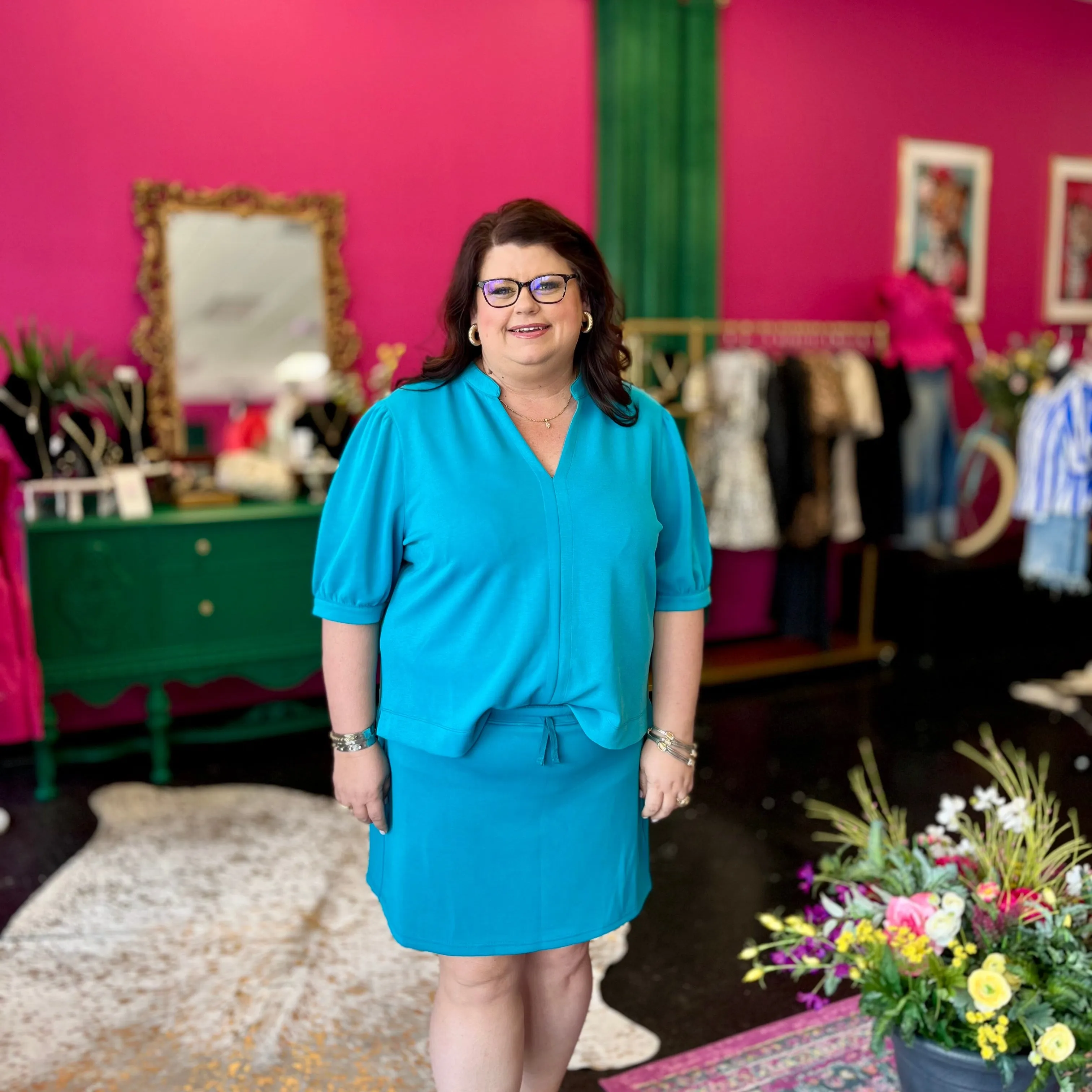 Turquoise Essentials Skort